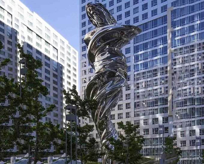 Sculpture polie Vénus en acier inoxydable taille de 28 mètres pour la décoration de plaza 0