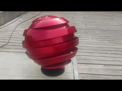 Sculpture moderne en acier inoxydable, sculpture abstraite peinte en acier inoxydable