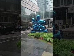 statues de pelouse et de jardin de 316L solides solubles et cuisson bleue de sculptures vernie