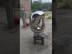 petite sculpture en jardin d'acier inoxydable, ornements d'intérieur de taille de 1.0m pour l'hôtel