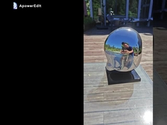 Petite sculpture en acier inoxydable moderne pour la décoration intérieure