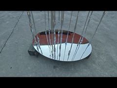 L'acier inoxydable polissé, la grenouille abstraite, les ornements de jardin d'animaux