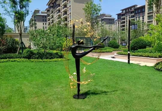 Sculpture de cuivre extérieure moderne pour la décoration de jardin
