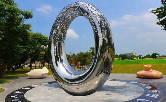 quality Sculpture extérieure en métal de style artificiel, sculpture extérieure abstraite en art en métal factory